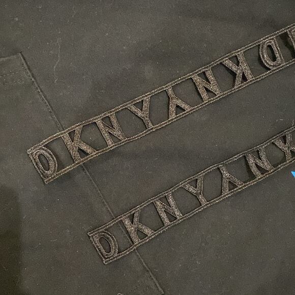 DKNY Carolina Panthers Black Hoodie Womens Sz Small NFL Team Collection - Picture 3 of 8